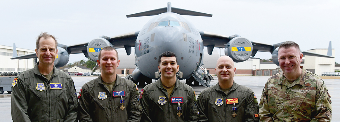 Team Charleston recognizes mobility Airmen with Distinguished Flying Cross